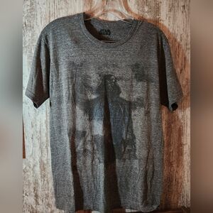 Star Wars Gray Graphic Tee Darth Vader Death Star